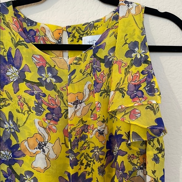 Anthropologie yellow patterned blouse - Picture 2 of 3